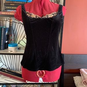 Arianne Vintage Velvet Lingerie Chemise